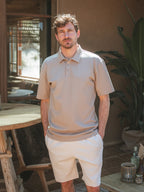 Creme Summer Knopfleiste Polo