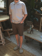 Taupe Relaxed Polo