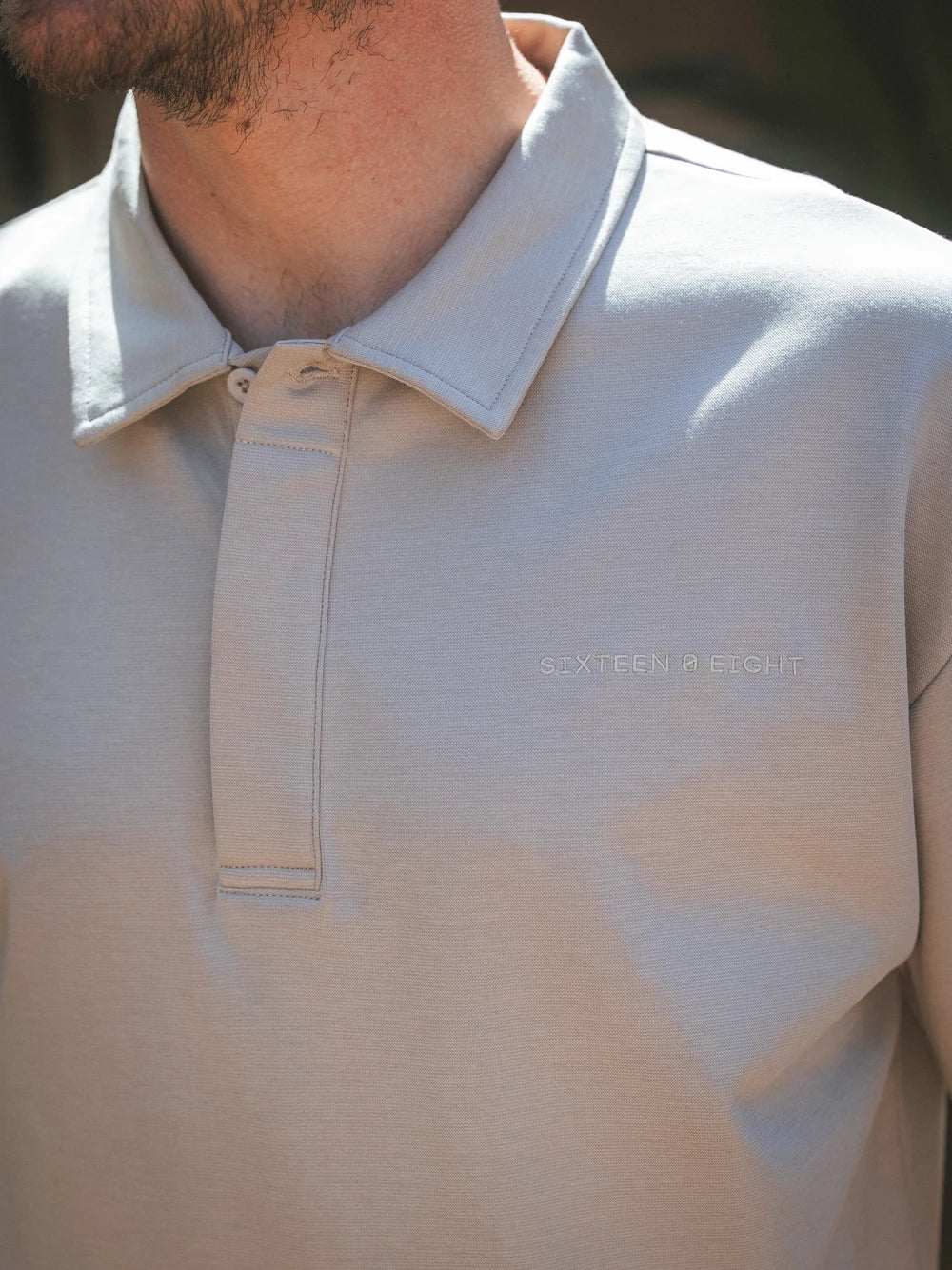 Taupe Relaxed Polo