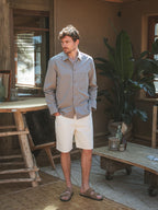 Olive Textured Cotton Shirt