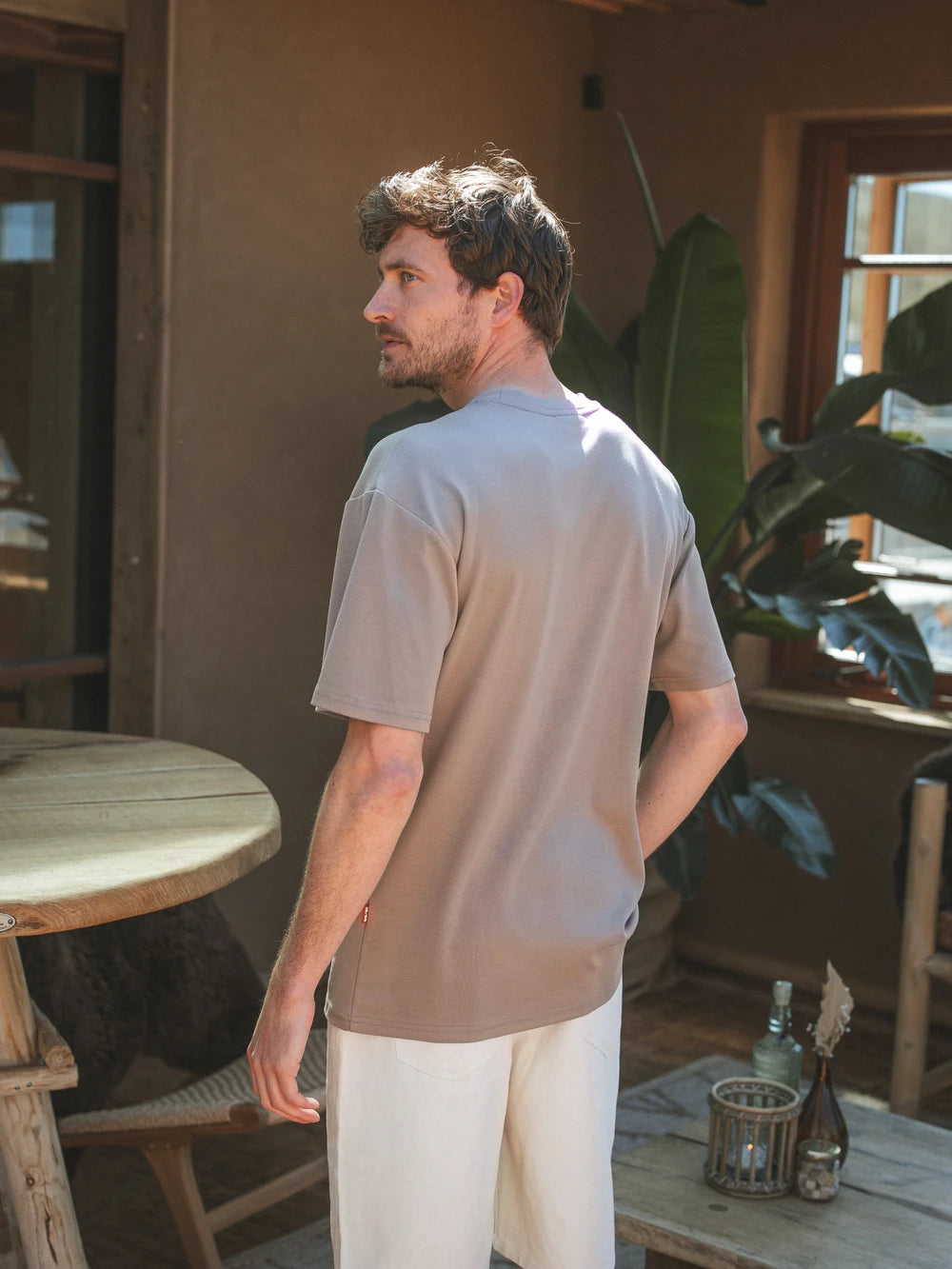 Light Brown Sixteen Oversized T-Shirt