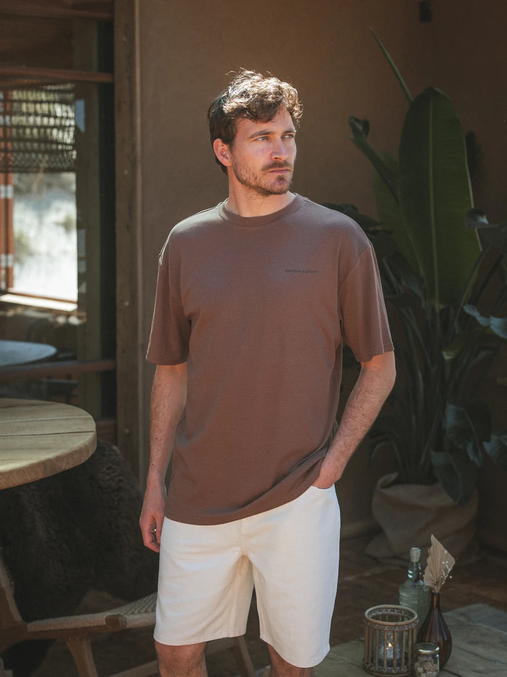 Dark Brown Sixteen Oversized T-Shirt