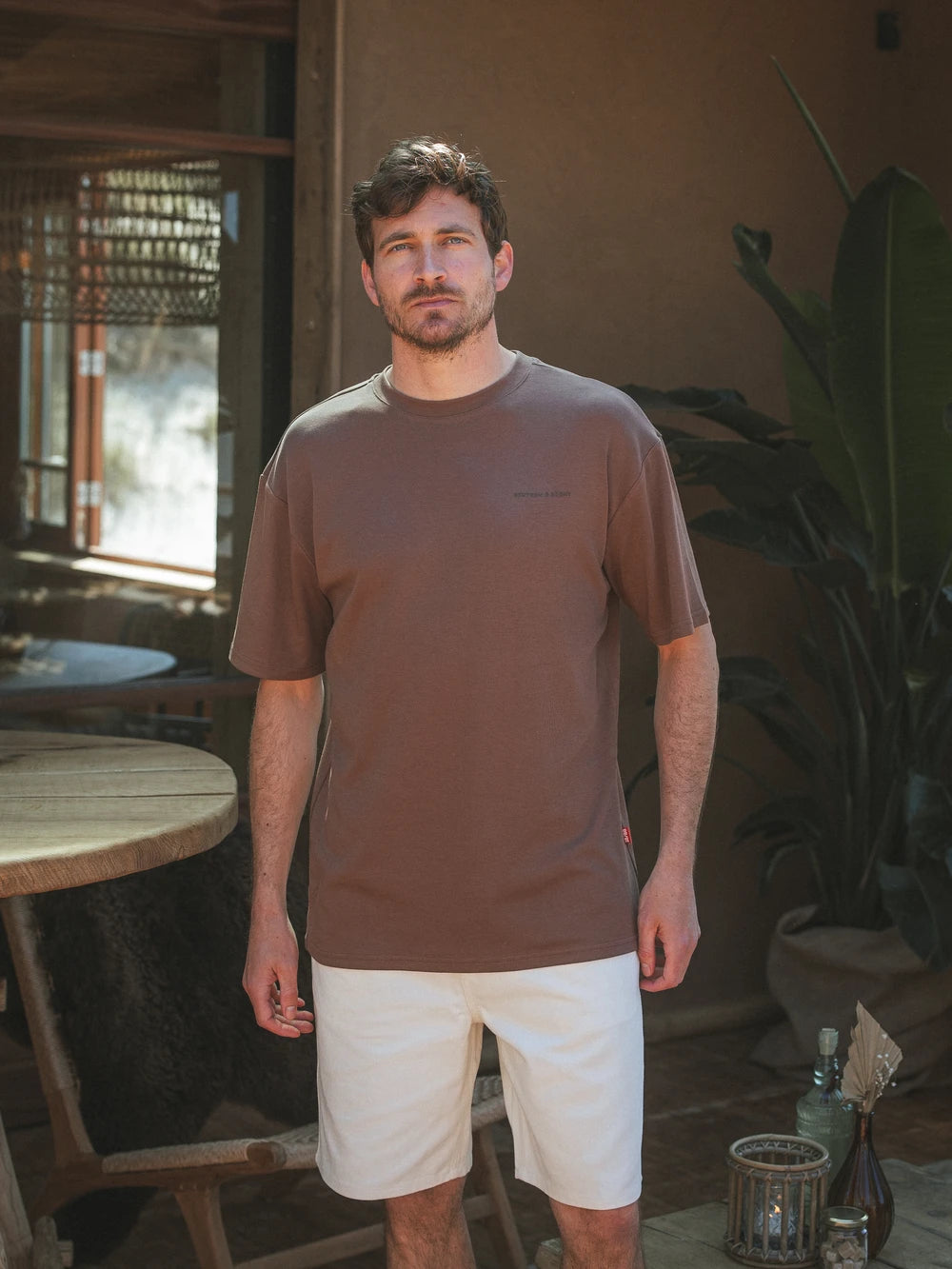 Dark Brown Sixteen Oversized T-Shirt