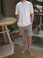 Beige Villa Oversized T-shirt