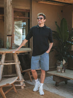Black Sixteen Relaxed Polo