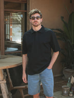 Black Sixteen Relaxed Polo