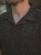 Brown Flower Summer Polo