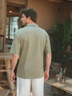 Green La Sera Relaxed Polo