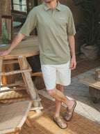 Green La Sera Relaxed Polo