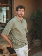 Green La Sera Relaxed Polo