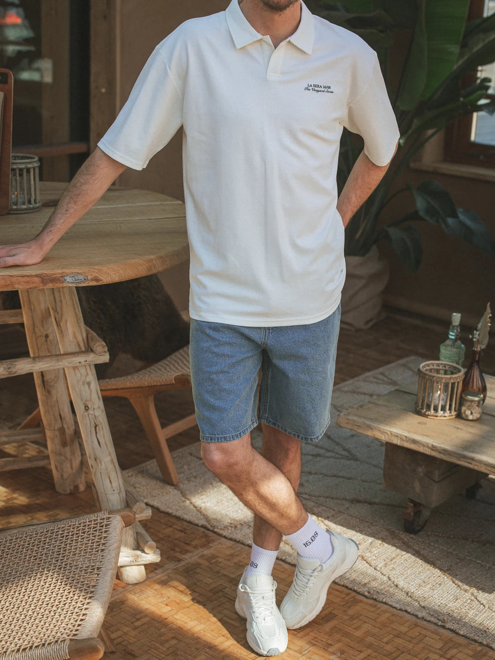 Creme La Sera Relaxed Polo