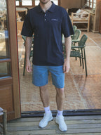 Navy Vendemmia Relaxed Polo