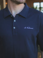 Navy Vendemmia Relaxed Polo