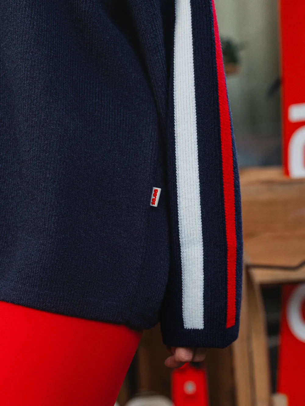 Navy Knit Apres Sweater