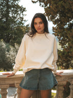 Creme Femme Oversized Sweater