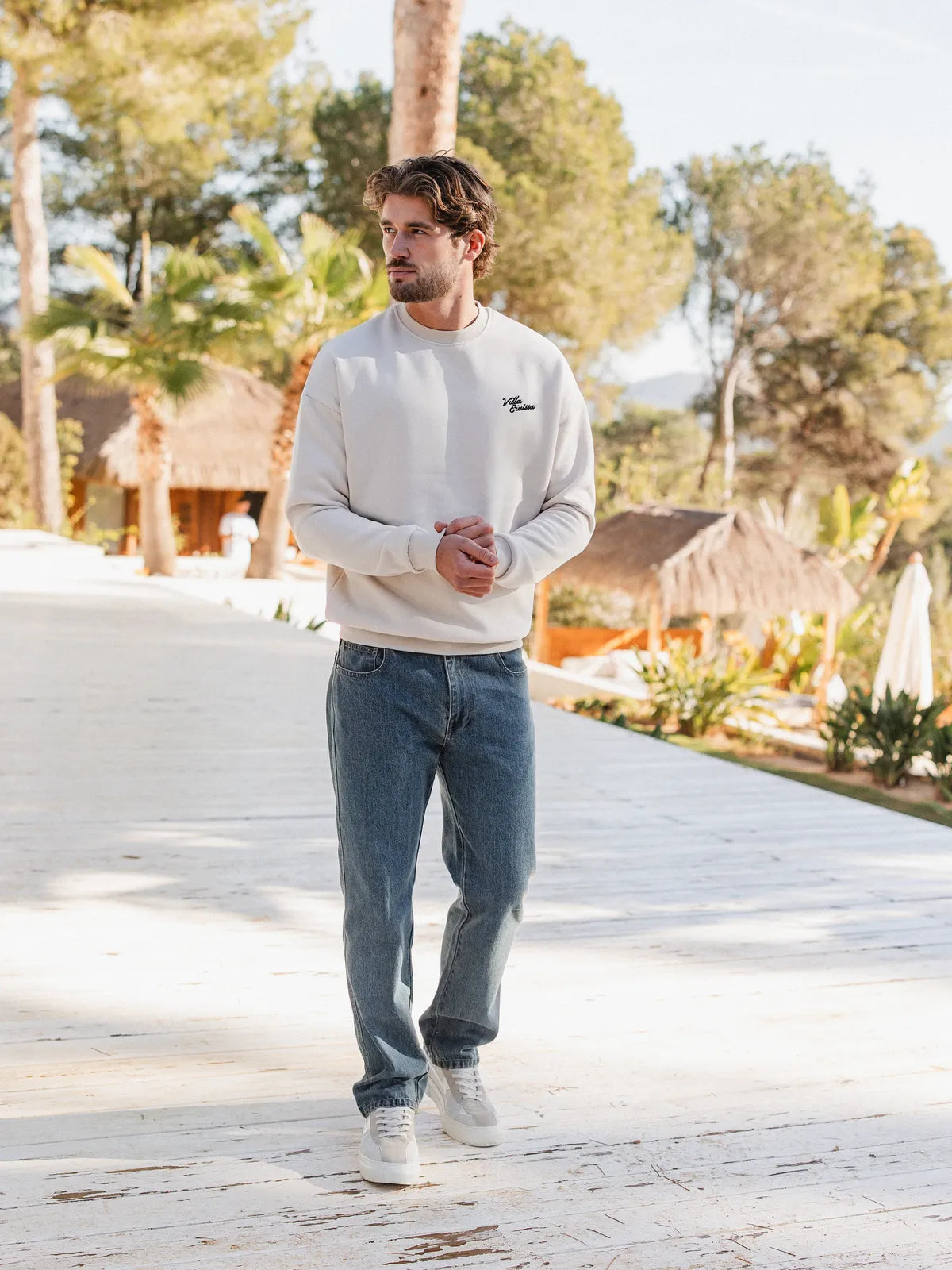 Beige Eivissa Oversized sweater