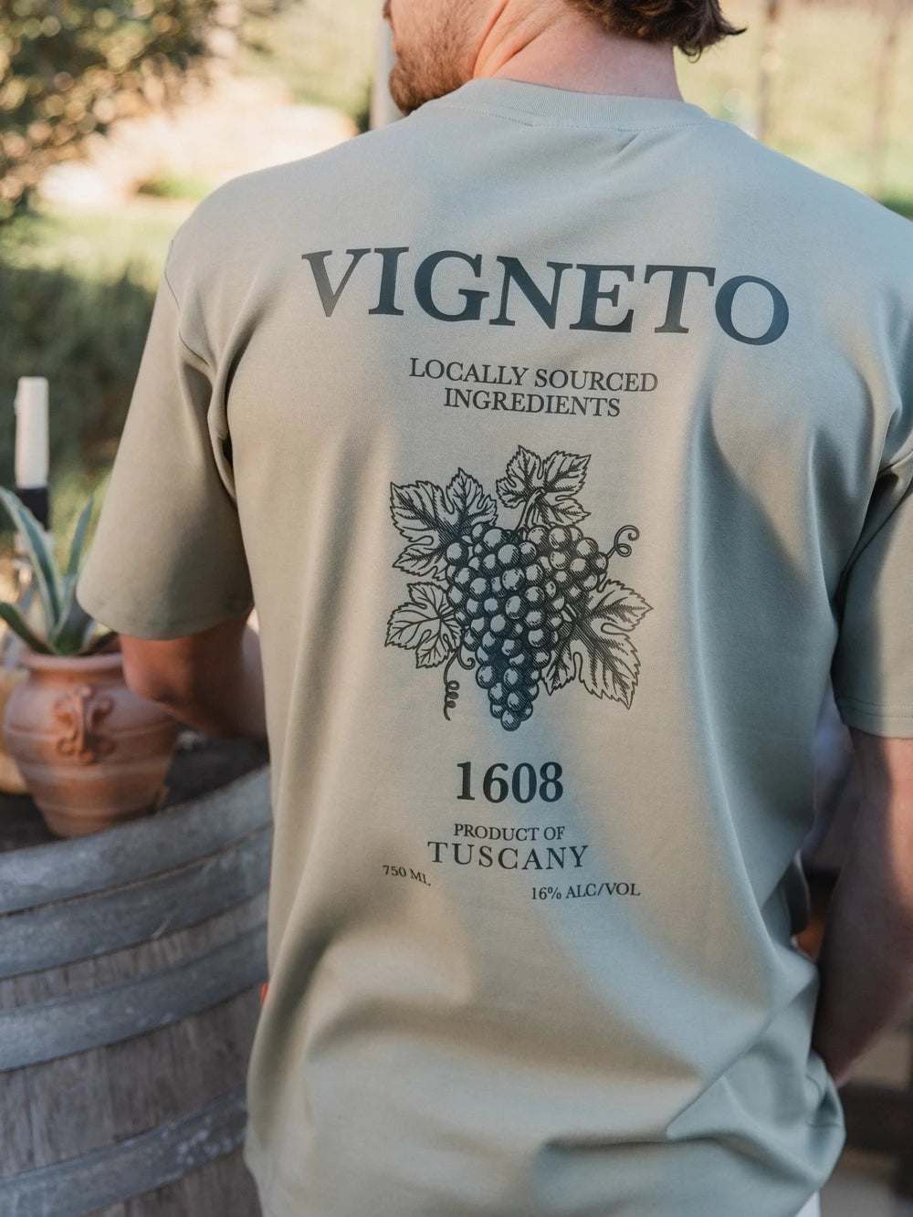 Mint Vigneto Oversized T-shirt