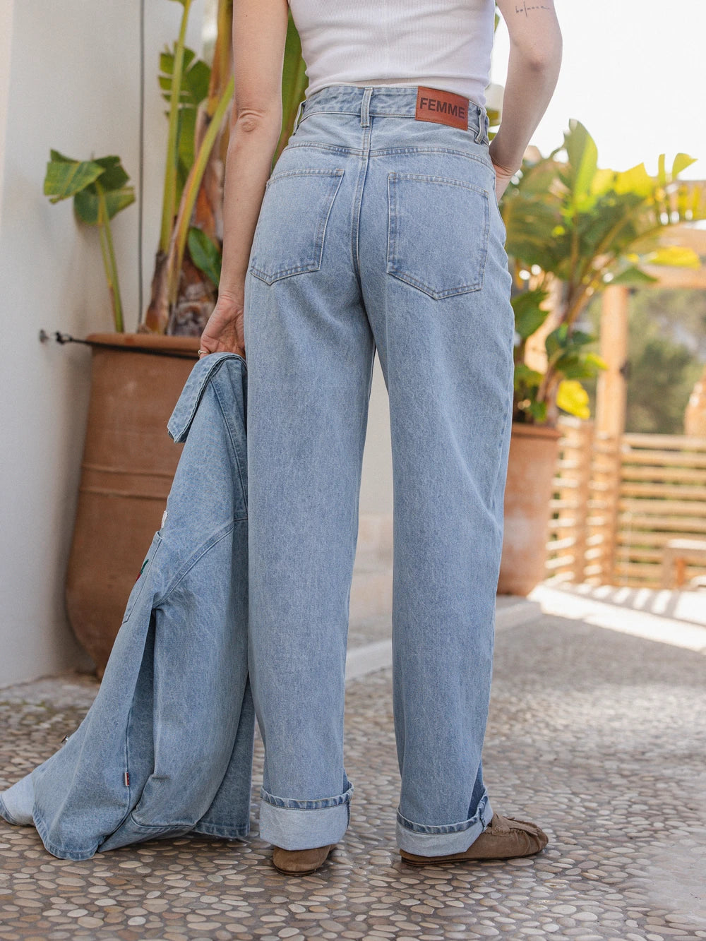 Light Blue Femme Jeans