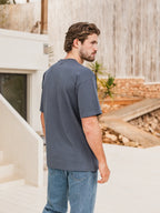 Blue Patch Oversized T-Shirt