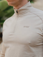 Beige Sport Half Zip