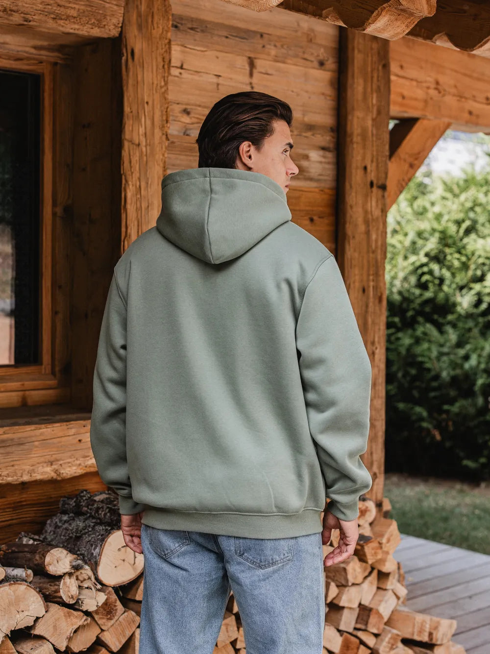 Green Signature Oversized Vest