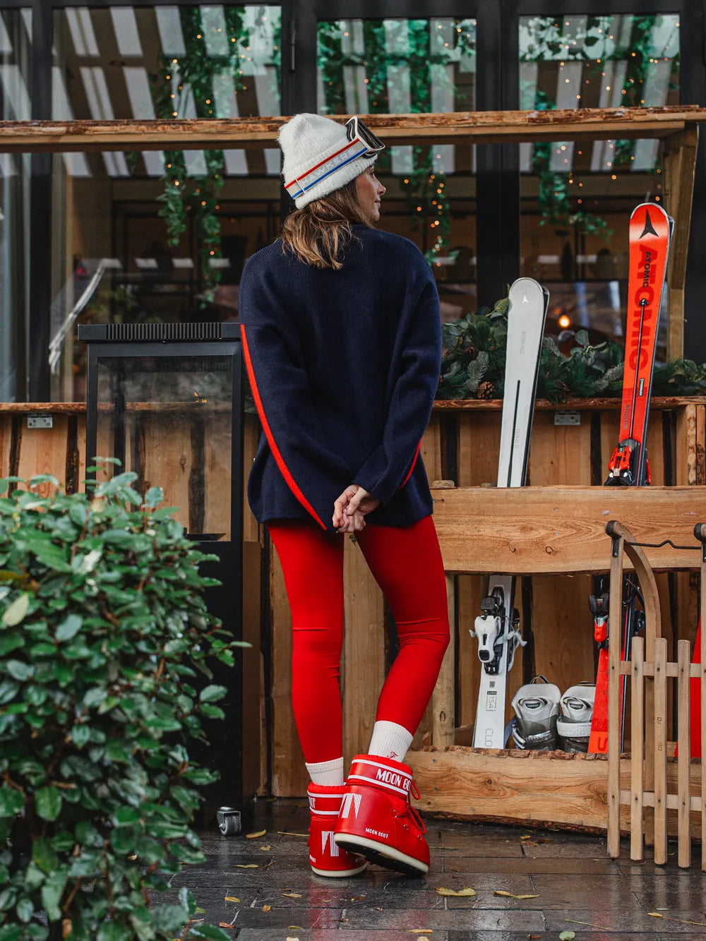 Navy Knit Apres Sweater