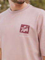 Old Pink Olive Oversized T-Shirt