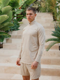 Beige Sport Half Zip