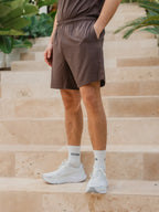 Coffee Brown Basic Sport Short