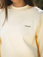 Butter Yellow Raglan Longsleeve T-shirt
