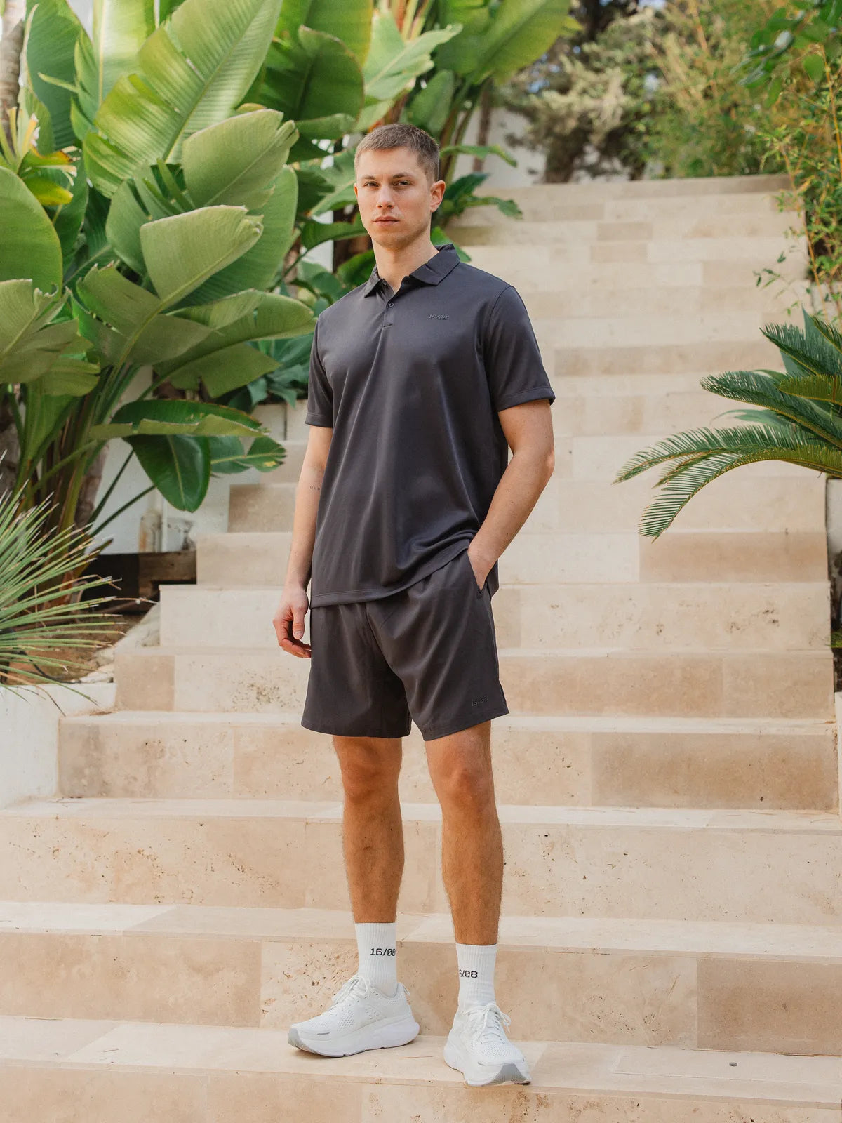 Dark Grey Sport Polo