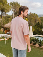 Old Pink Olive Oversized T-Shirt