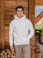 White Signature Oversized Hoodie