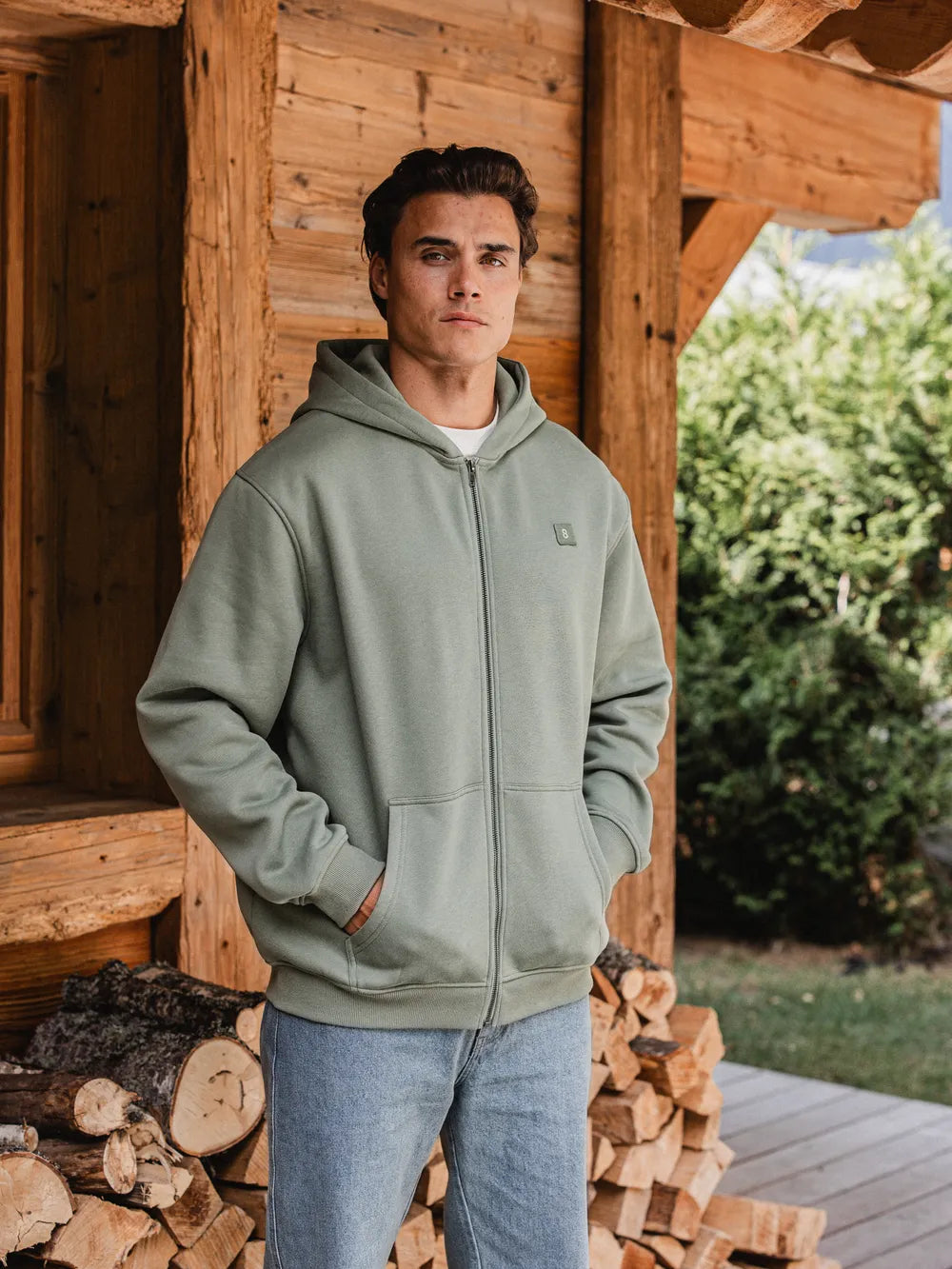 Green Signature Oversized Vest