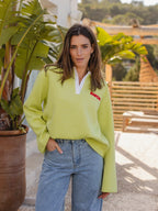 Knitted Amor Oversized Polo