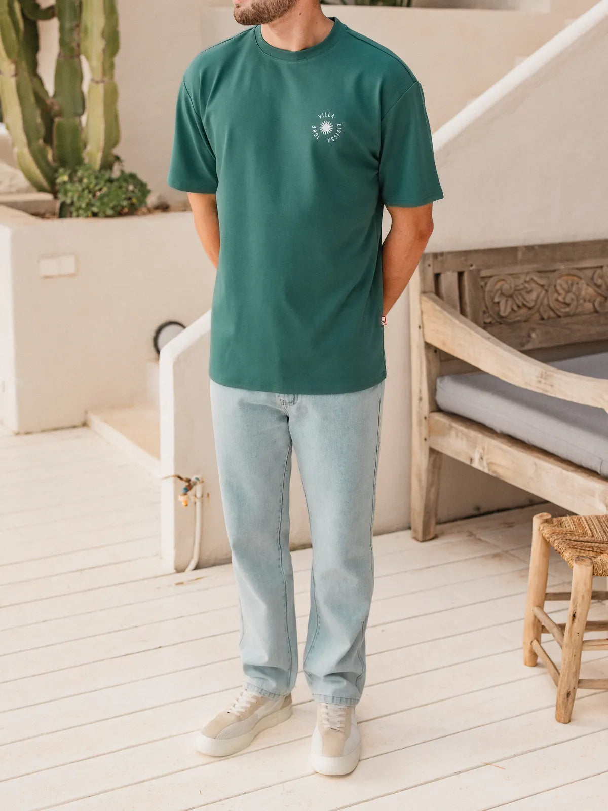 Green Sun Oversized T-Shirt