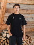 Schwarzes Voyage Oversized T-Shirt