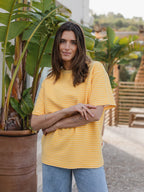 Yellow Stripe Soft T-shirt