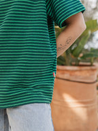 Green Stripe Soft T-shirt