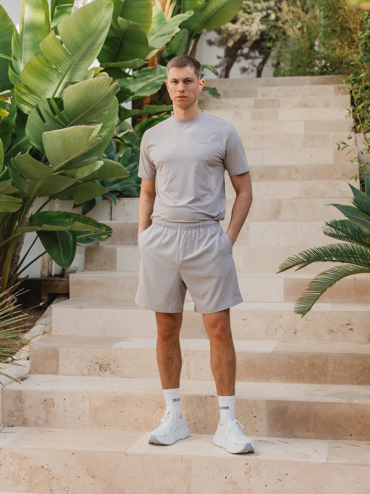 Light Grey Basic Sport Short