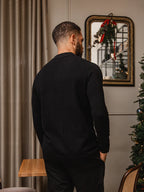 Schwarzer Wollcardigan