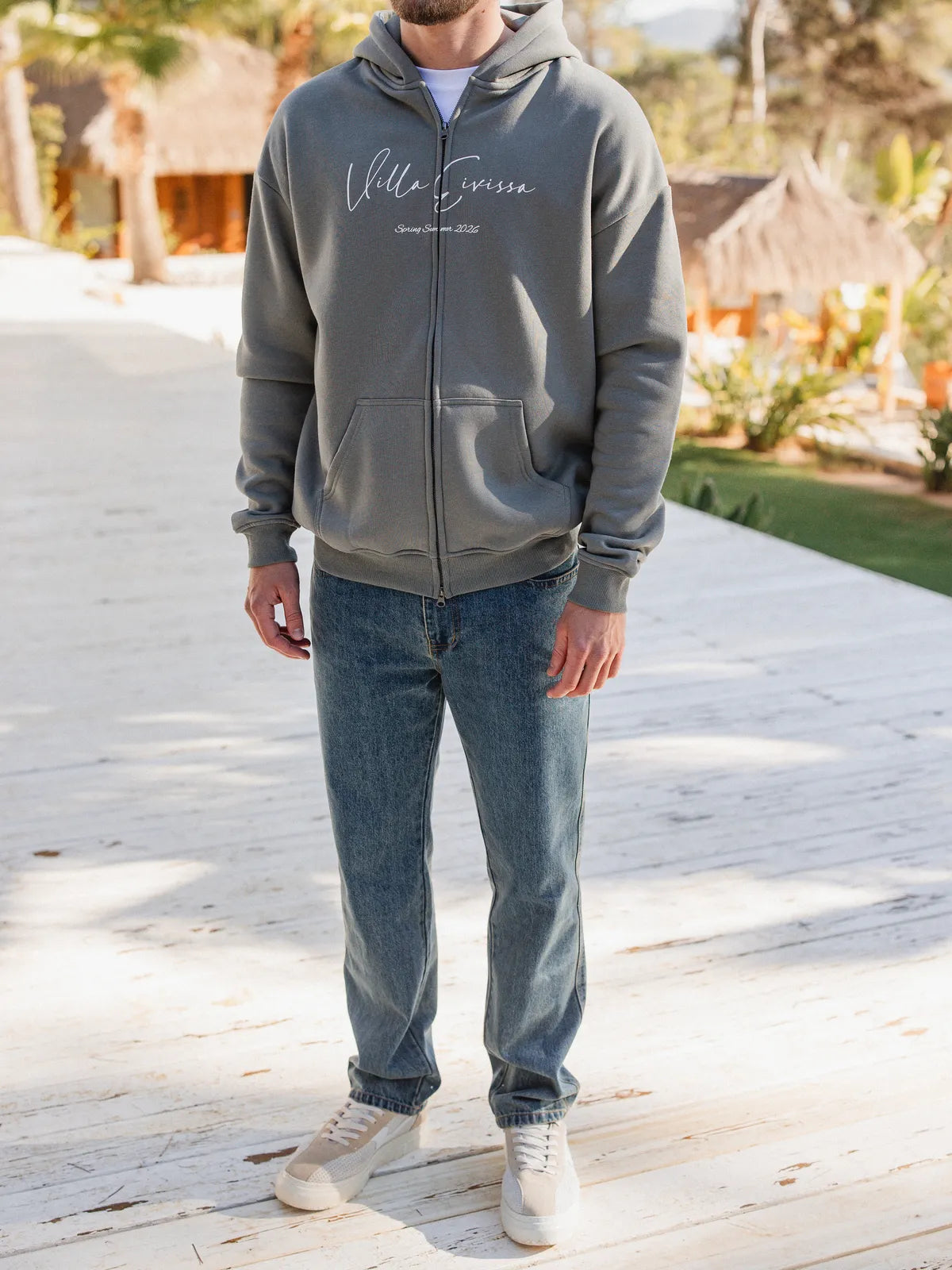 Olive Eivissa Oversized Vest