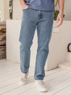 Classic Washed Denim Jeans