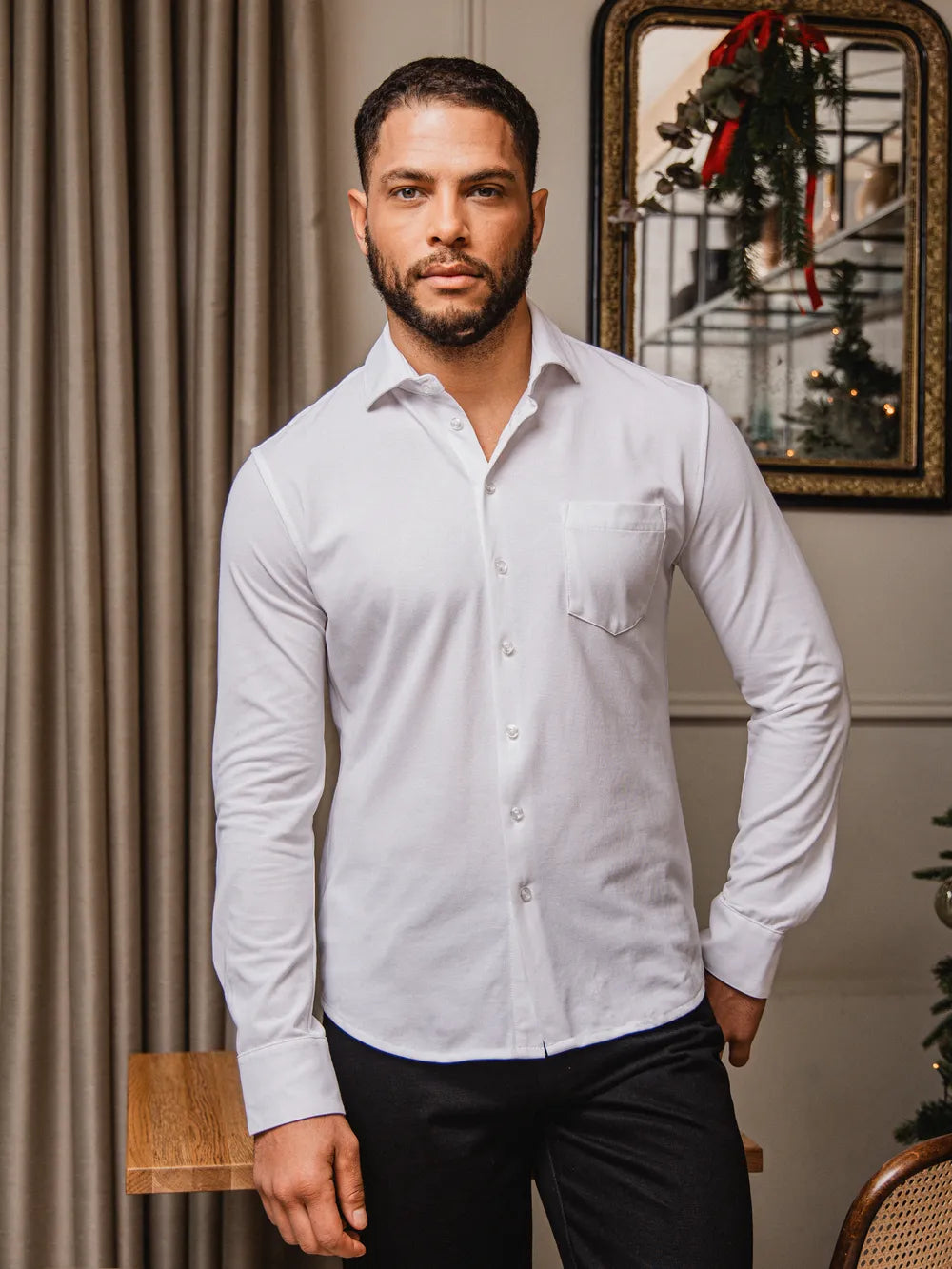 White Business Pocket Shirt