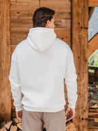 White Signature Oversized Hoodie