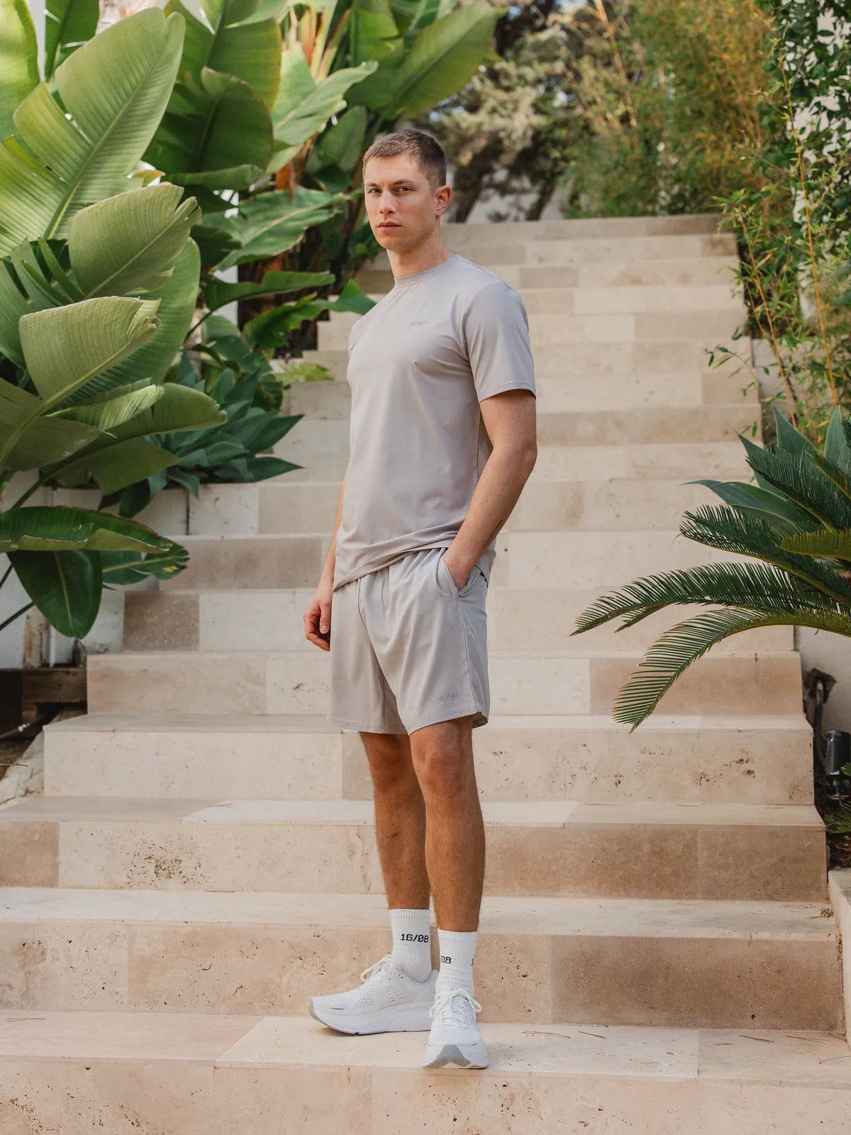 Light Grey Basic Sport T-shirt