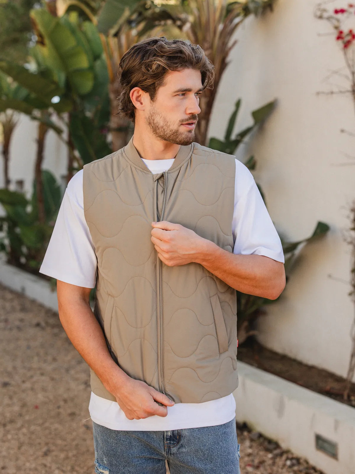 Khaki Stitch Bodywarmer