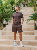 Coffee Brown Basic Sport T-shirt