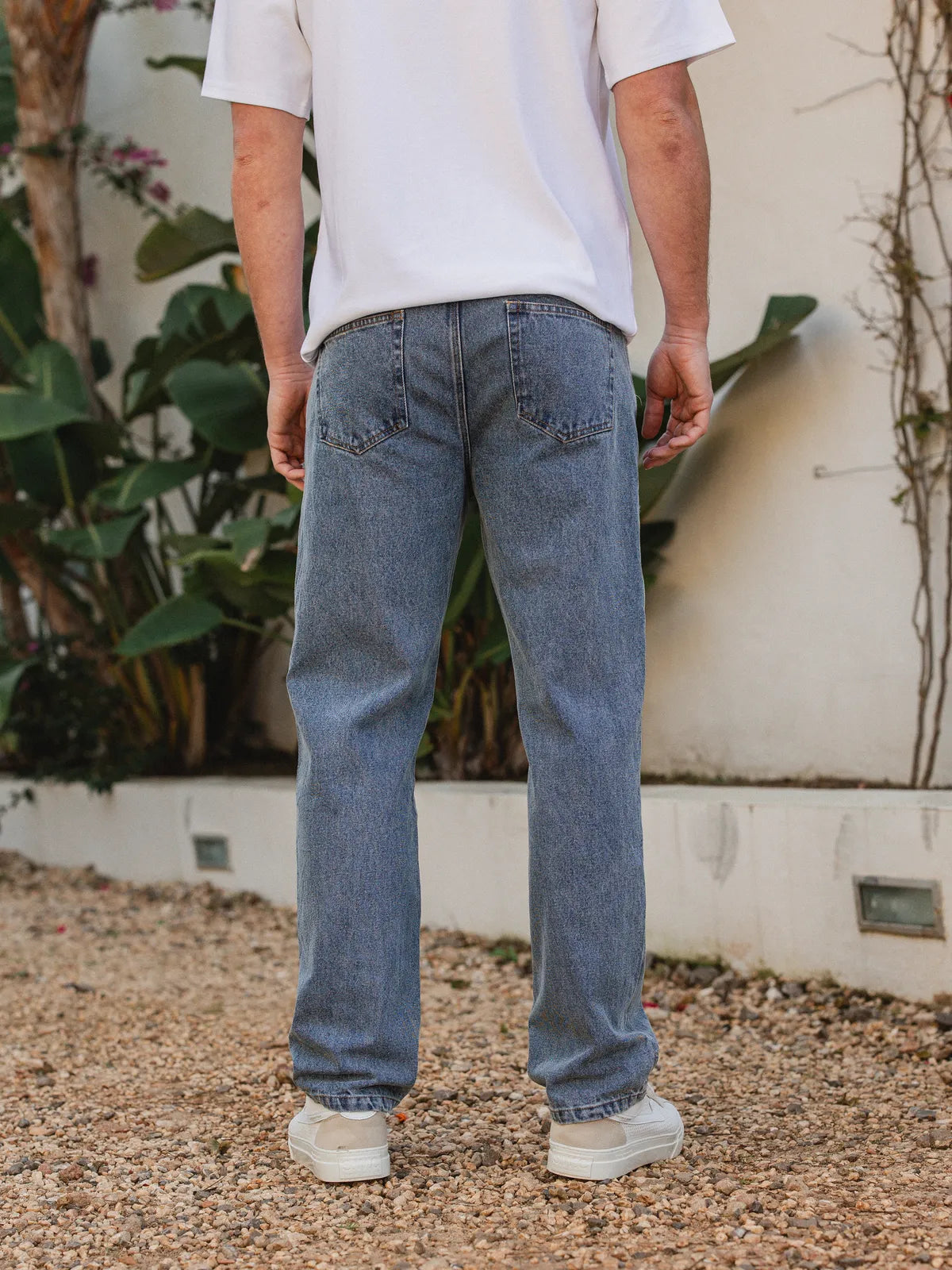 New Washed Blue Damaged Jeans