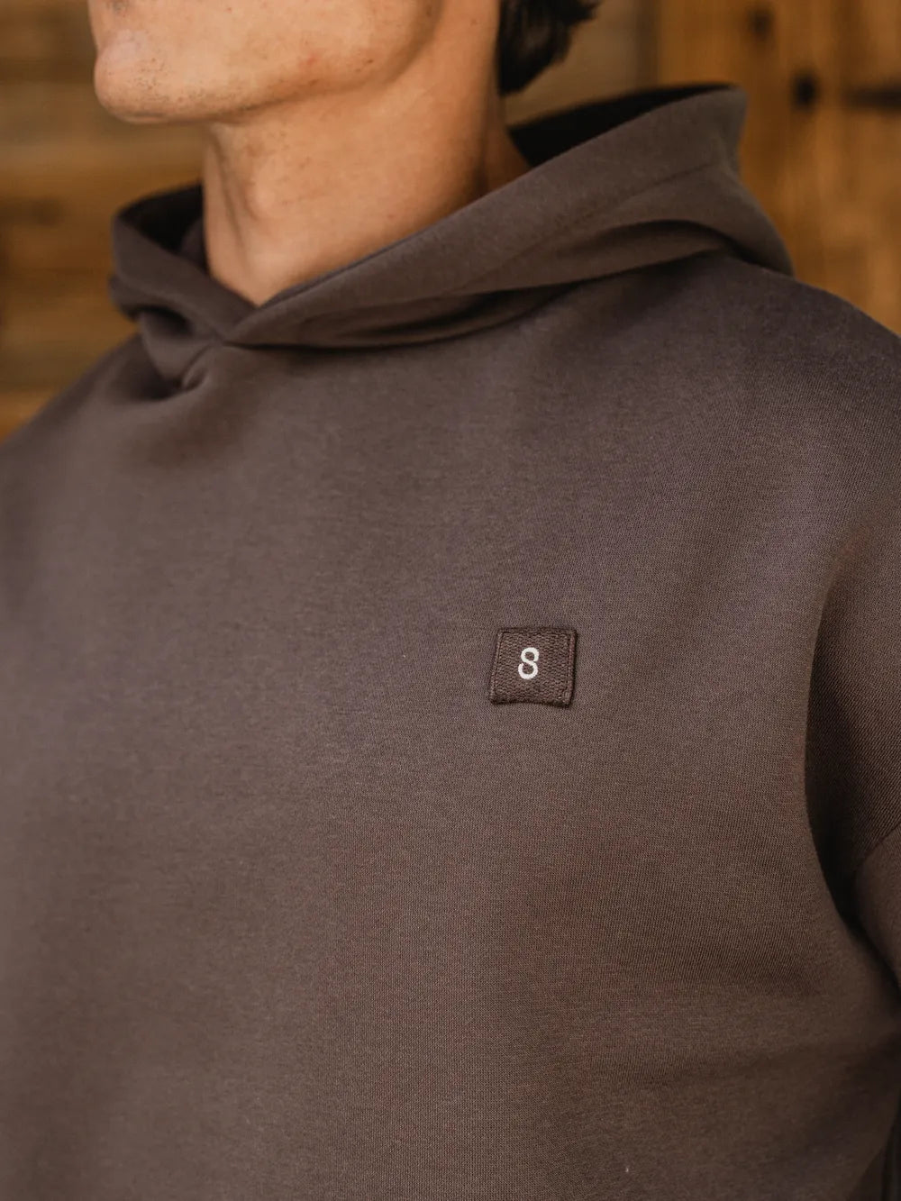 Brown Signature Oversized Hoodie